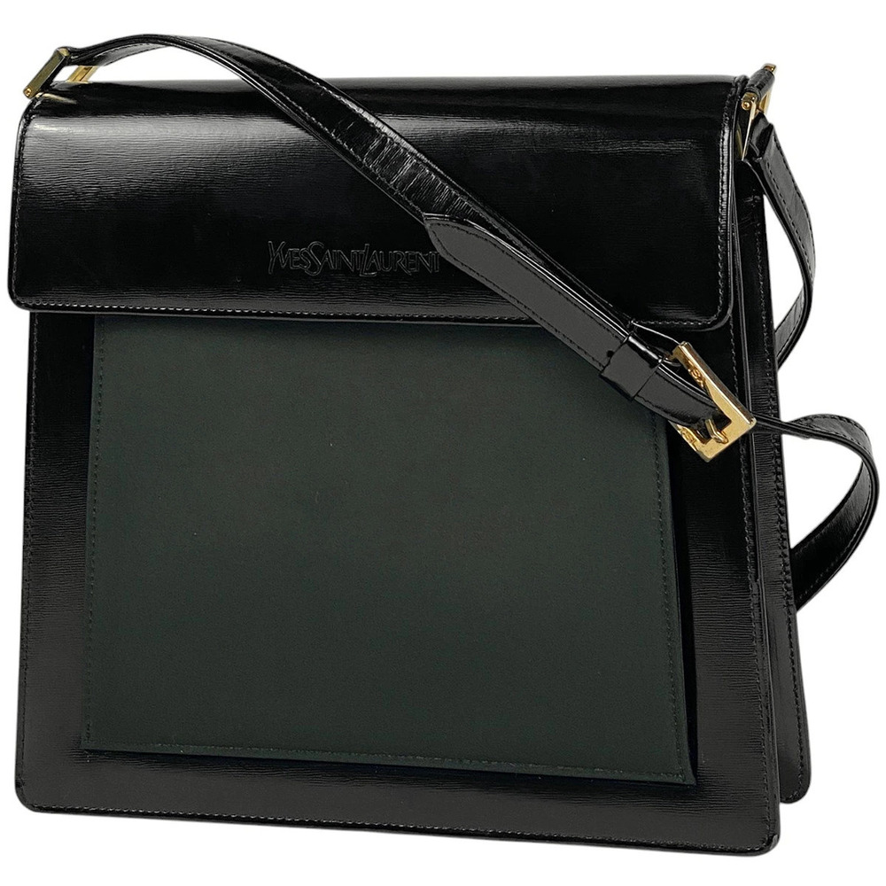 Saint Laurent Yves Crossbody Bag leather black